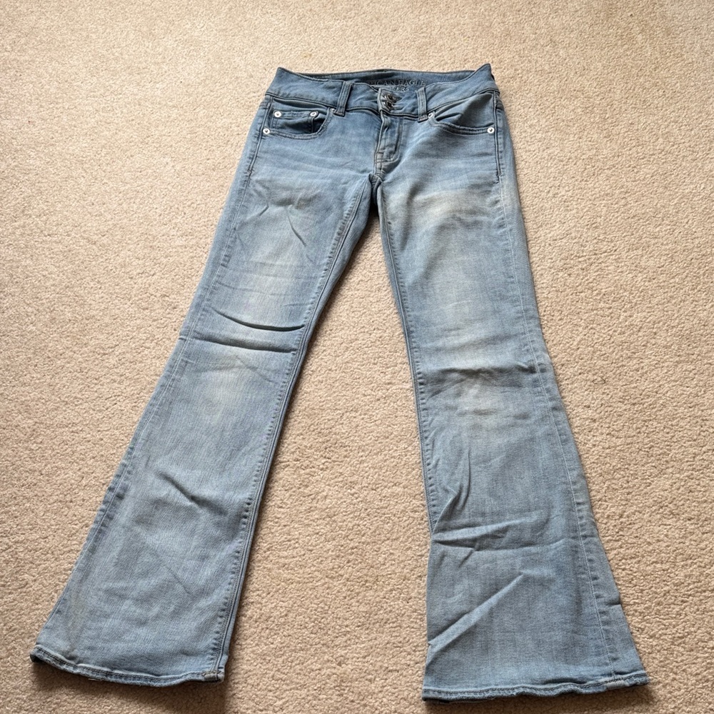 American Eagle Outfitters Light Blue Flare Jeans